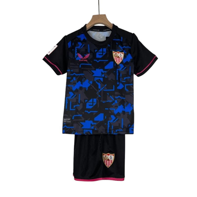 Sevilla 3rd Kids Kit 2023/2024 - Retro Shirt Stories
