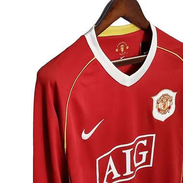Retro Manchester United LS Home Shirt 2006/2007 - Retro Shirt Stories