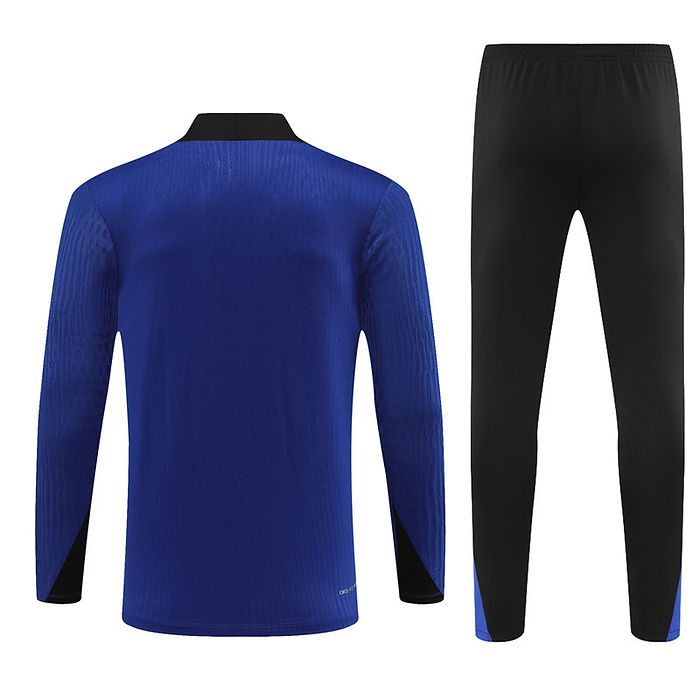 Barcelona Half Zip 2024/2025 Training Kit Blue - Retro Shirt Stories