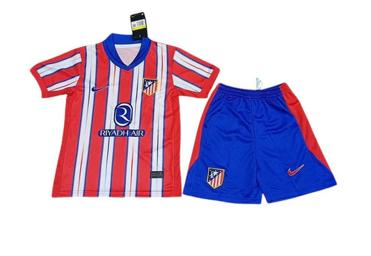 Atlético Madrid Home Kids Kit 2024/2025 - Retro Shirt Stories