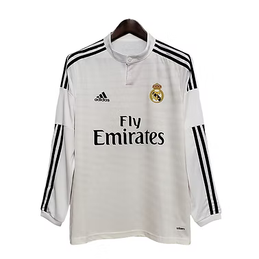 Retro Real Madrid Home LS Shirt 2014/2015 - Retro Shirt Stories