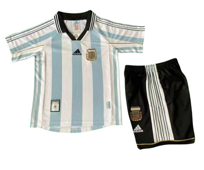 Retro Argentina Home Kids Kit 1998 - Retro Shirt Stories