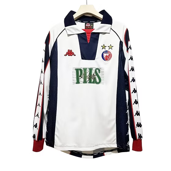 Retro Red Star Belgrade LS Away Shirt 1999/2001 - Retro Shirt Stories