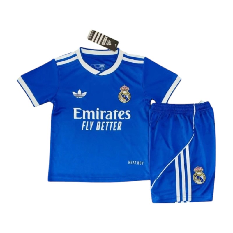 Real Madrid 3rd Kids Kit 2025/2026 - Retro Shirt Stories