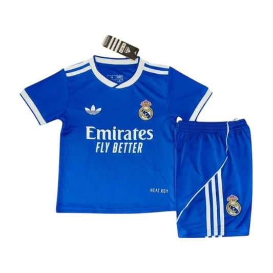 Real Madrid 3rd Kids Kit 2025/2026 - Retro Shirt Stories