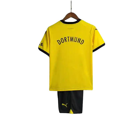 Borussia Dortmund Home Kids Kit 2023/2024 - Retro Shirt Stories