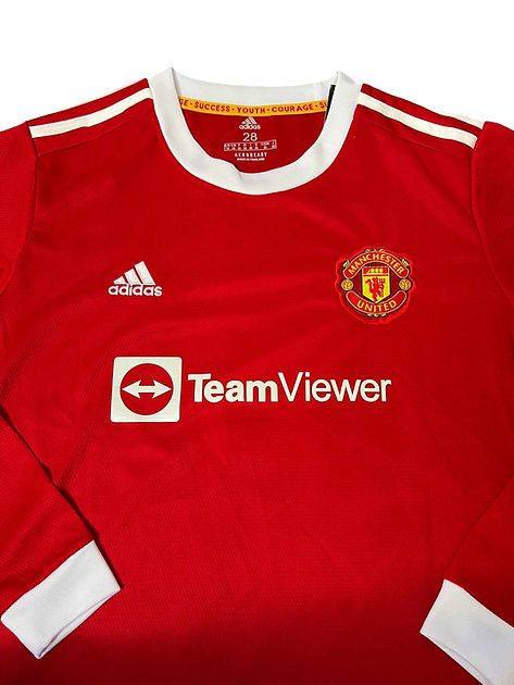 Manchester United LS Home Kids Kit 2021/2022 - Retro Shirt Stories