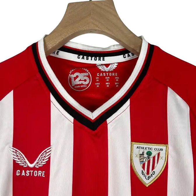 Athletic Bilbao Home Kids Kit 2023/2024 - Retro Shirt Stories