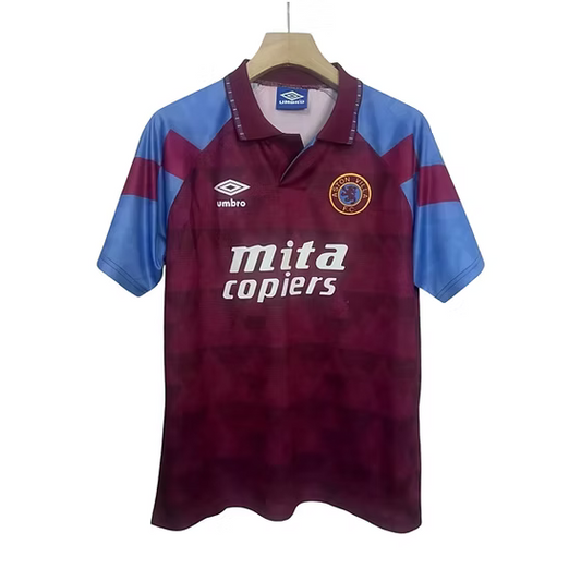 Retro Aston Villa Home Shirt 1990/1992 - Time Warp Kits