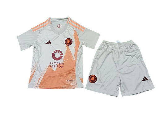 Roma Away Kids Kit 2024/2025 - Retro Shirt Stories