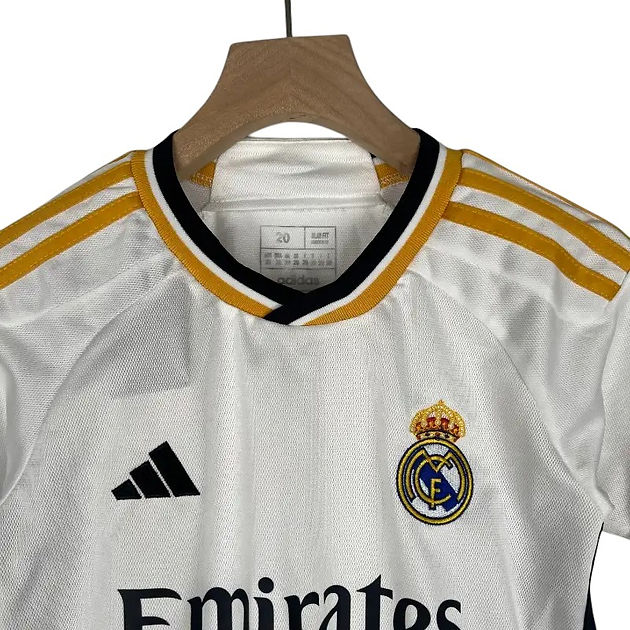 Real Madrid Home Kids Kit 2023/2024 - Retro Shirt Stories