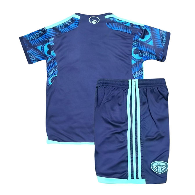 Leeds Away Kids Kit 2023/2024 - Retro Shirt Stories