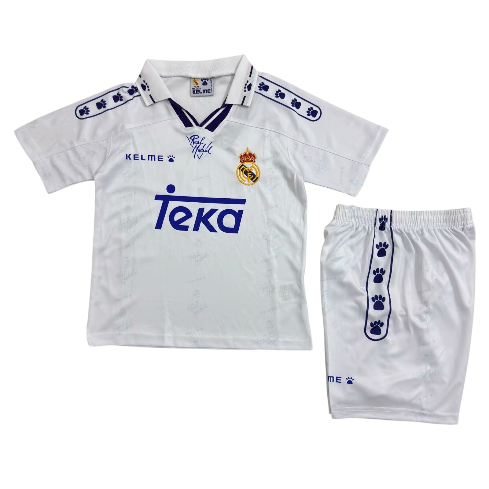 Retro Real Madrid Home Kids Kit 1994/1996 - Retro Shirt Stories