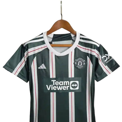 Manchester United Away Kids Kit 2023/2024 - Retro Shirt Stories