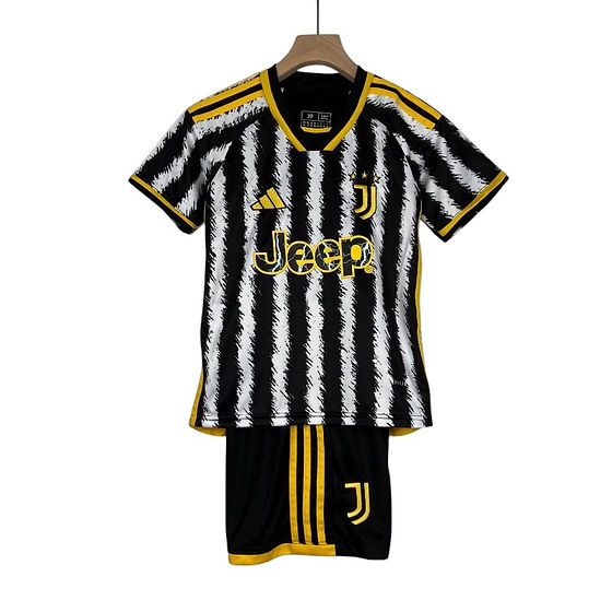 Juventus Home Kids Kit 2023/2024 - Retro Shirt Stories