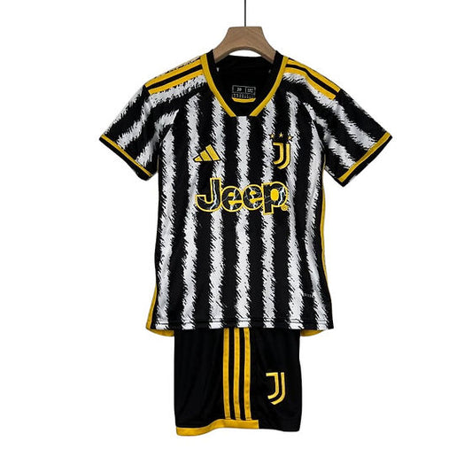 Juventus Home Kids Kit 2023/2024 - Retro Shirt Stories