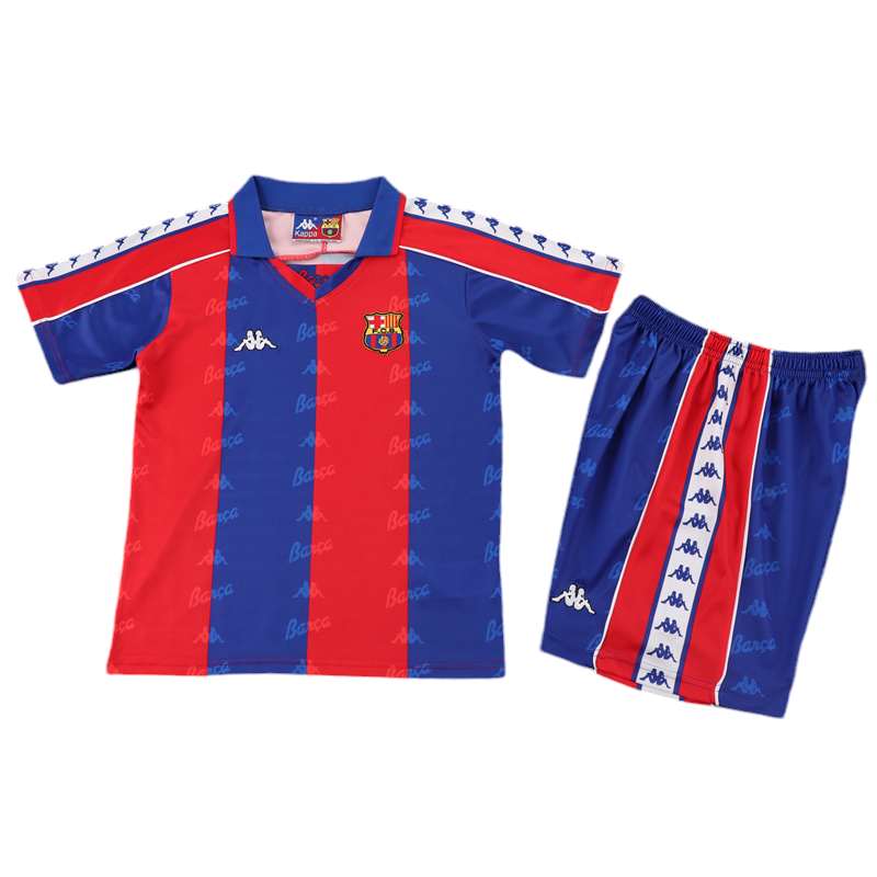 Retro Barcelona Home Kids Kit 1992/1995 - Retro Shirt Stories