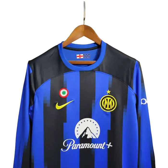 Inter Milan LS Home Shirt 2023/2024 - Retro Shirt Stories