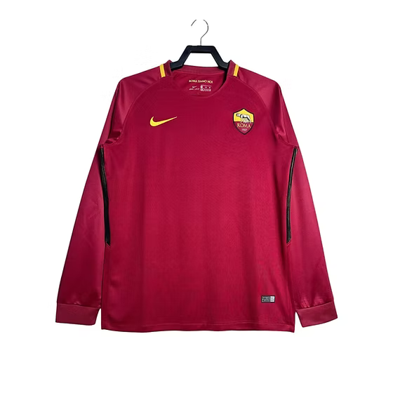 Retro Roma LS Home Shirt 2017/2018 - Retro Shirt Stories