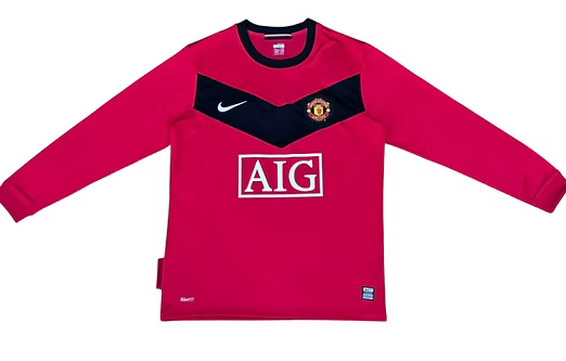 Retro Manchester United LS Home Shirt 2009/2010 - Retro Shirt Stories