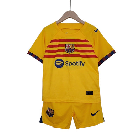 Barcelona 4th Kids Kit 2022/2023 - Retro Shirt Stories