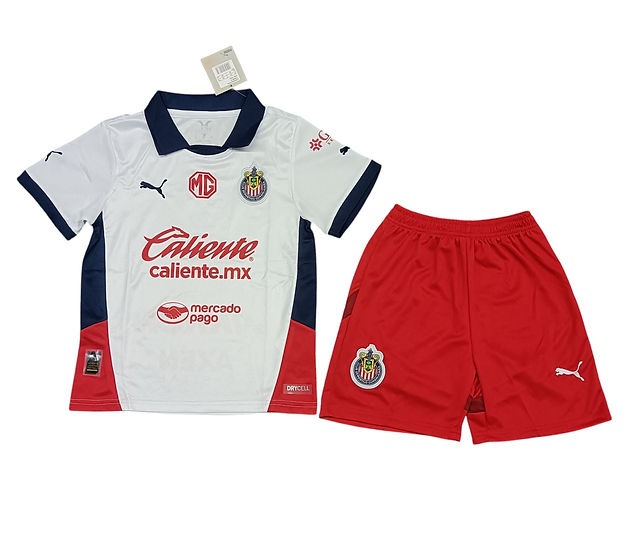 Chivas Away Kids Kit 2024/2025 - Retro Shirt Stories