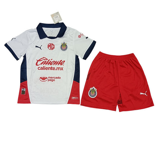 Chivas Away Kids Kit 2024/2025 - Retro Shirt Stories