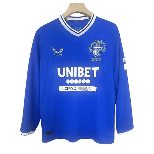 Rangers LS Home Shirt 2024/2025 125th Anniversary Edition - Retro Shirt Stories