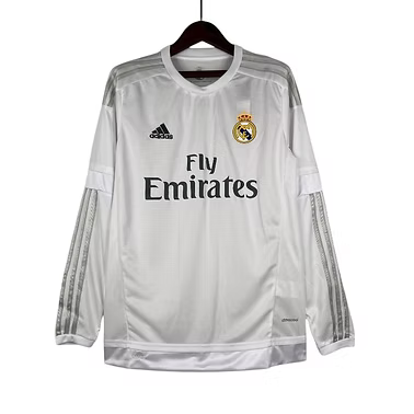Retro Real Madrid Home LS Shirt 2015/2016 - Retro Shirt Stories