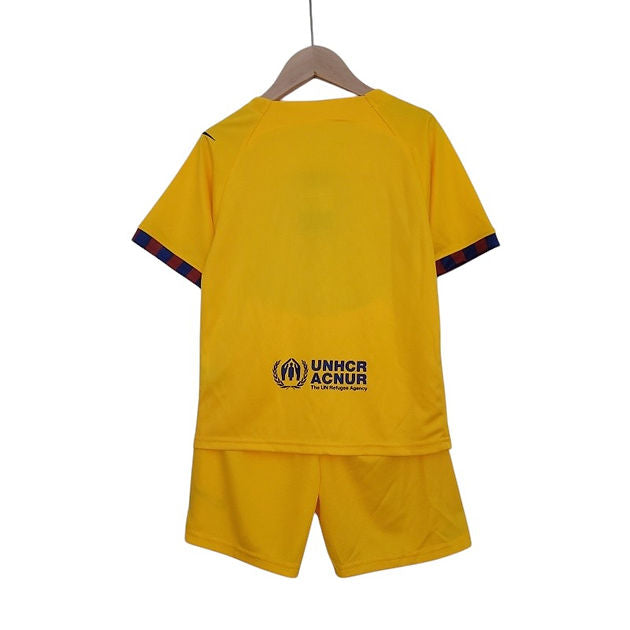 Barcelona 4th Kids Kit 2022/2023 - Retro Shirt Stories