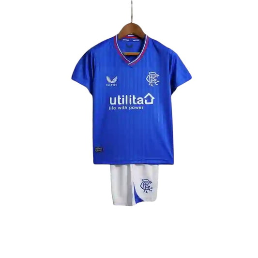Rangers Home Kids Kit 2023/2024 - Retro Shirt Stories