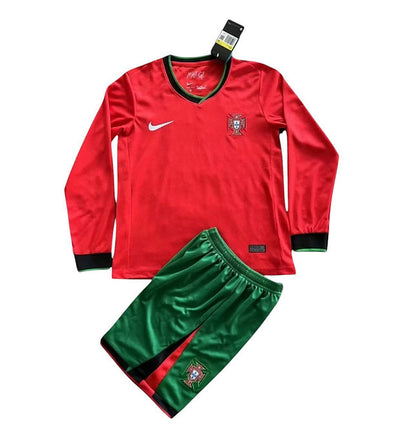 Portugal LS Home Kids Kit 2024 - Retro Shirt Stories