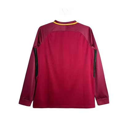 Retro Roma LS Home Shirt 2017/2018 - Retro Shirt Stories