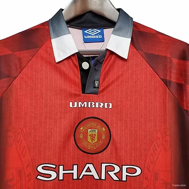 Retro Manchester United LS Home Shirt 1996/1998 - Retro Shirt Stories