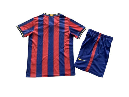 Retro Barcelona Home Kids Kit 2009/2010 - Retro Shirt Stories