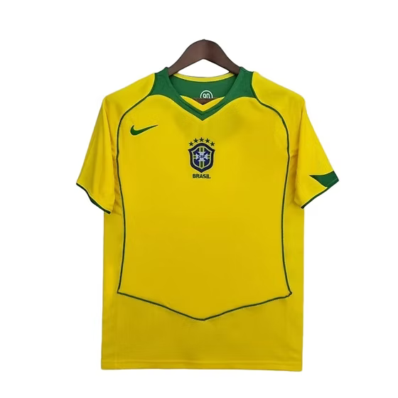 Retro Brazil Home Shirt 2004 - Retro Shirt Stories