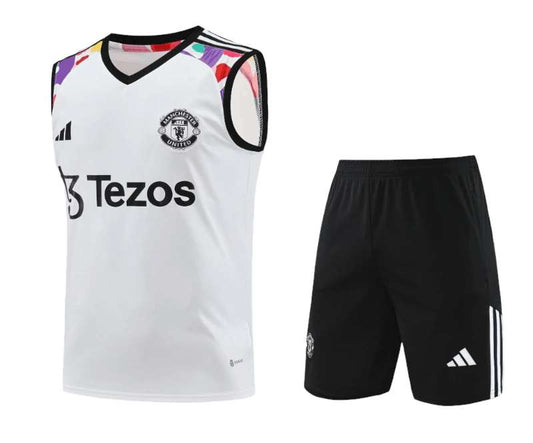 Manchester United 2024/2025 Training Vest Kit White - Retro Shirt Stories